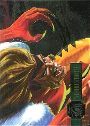 Marvel Annual Flair '95 (PowerBlast Subset) card 9 Sabretooth