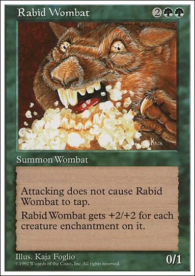 Magic the Gathering: 5th Edition (Base Set) card 319 Rabid Wombat