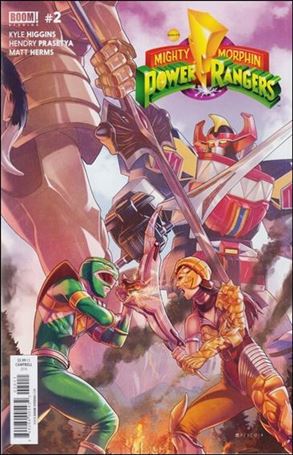 Mighty Morphin Power Rangers issue 2 Jamal Campbell Cover