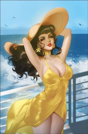 Bettie Page: The Curse of the Banshee issue 3-O Leirix Li 1:21 Virgin Cover