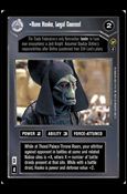 Star Wars: Theed Palace Limited (Base Set) card 25 Rune Haako, Legal Counsel (Alternate Image)