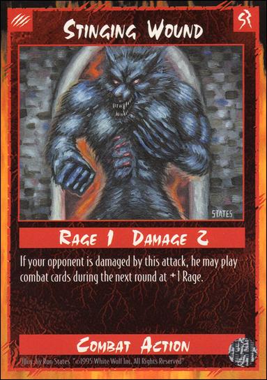 Rage Limited (Base Set) card 263 Stinging Wound 