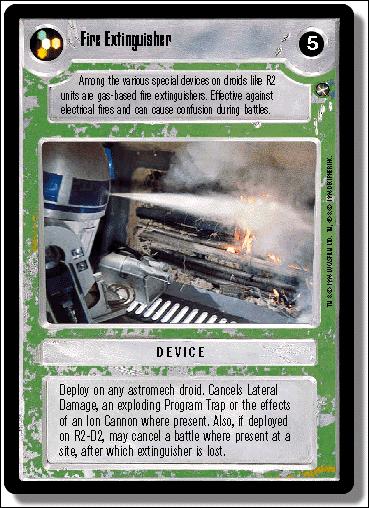 Star Wars: A New Hope Limited (Base Set) card 106 Fire Extinguisher