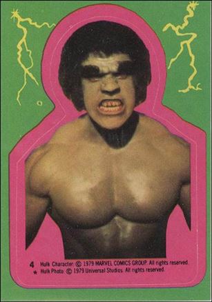 Incredible Hulk (Sticker Subset) card 4 card # 38