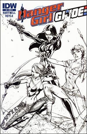 Danger Girl/G.I. Joe issue 2-C Sketch 1:10 Connecting Cover
