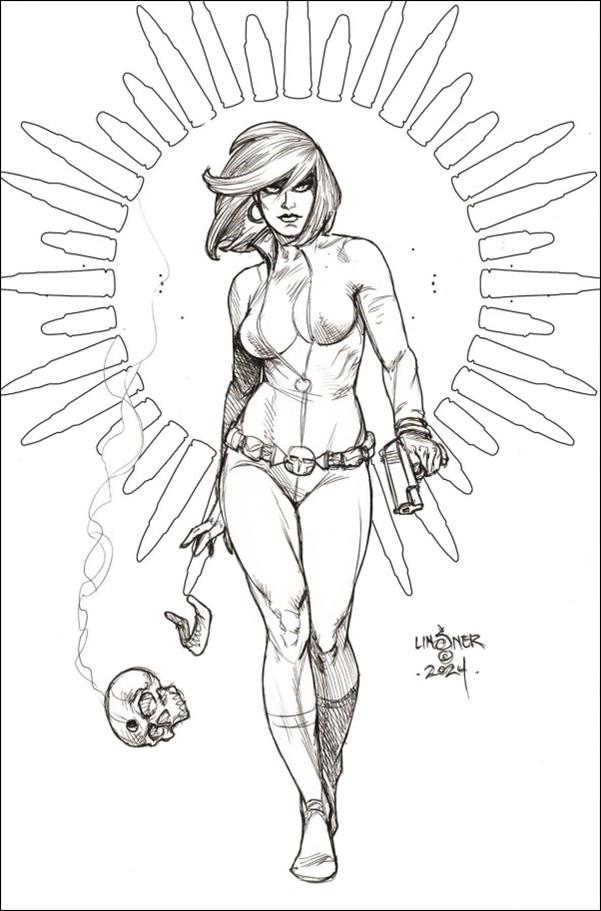 Jennifer Blood: Battle Diary issue 5-F Joseph Michael Linsner Line Art 1:15 Virgin Cover