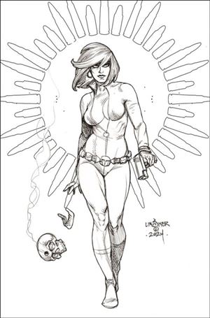 Jennifer Blood: Battle Diary issue 5-F Joseph Michael Linsner Line Art 1:15 Virgin Cover