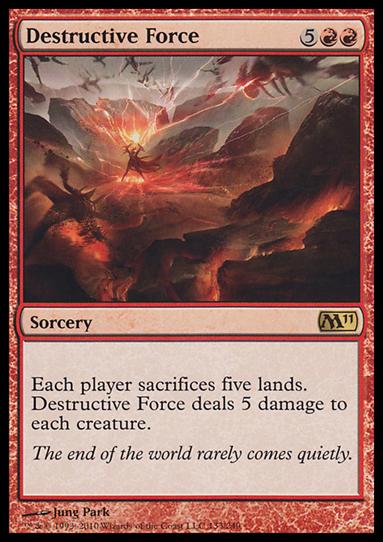 Magic the Gathering: 2011 Core Set (Base Set) card 133 Destructive Force
