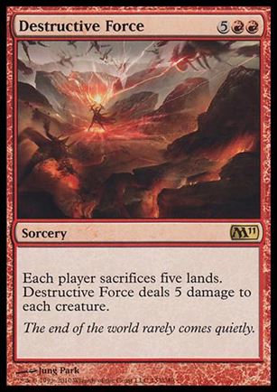 Magic the Gathering: 2011 Core Set (Base Set) card 133 Destructive Force