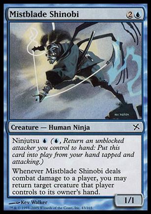 Magic the Gathering: Betrayers of Kamigawa (Base Set) card 43 Mistblade Shinobi
