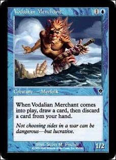 Magic the Gathering: Invasion (Base Set) card 85 Vodalian Merchant