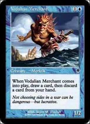 Magic the Gathering: Invasion (Base Set) card 85 Vodalian Merchant