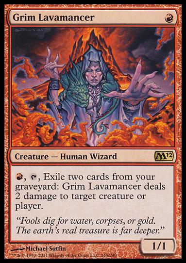 Magic the Gathering: 2012 Core Set (Base Set) card 145 Grim Lavamancer