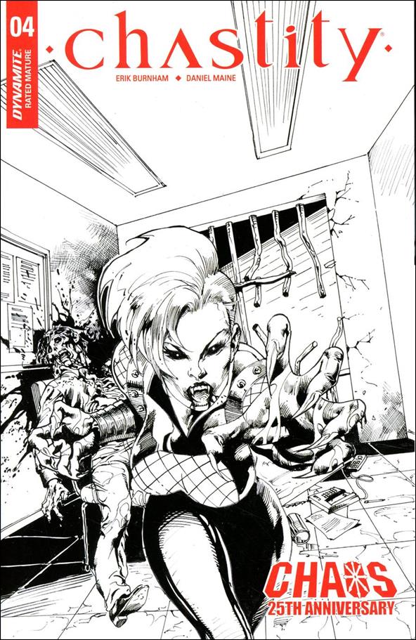 Chastity (2019) issue 4-E Roberto Castro Black & White Cover