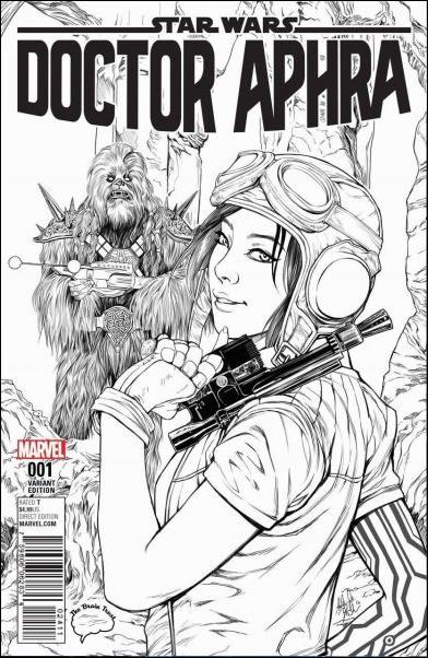 Doctor Aphra issue 1-O Ashley Witter Legends Comics B&W Cover 1/1500
