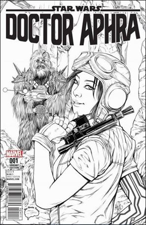 Doctor Aphra issue 1-O Ashley Witter Legends Comics B&W Cover 1/1500