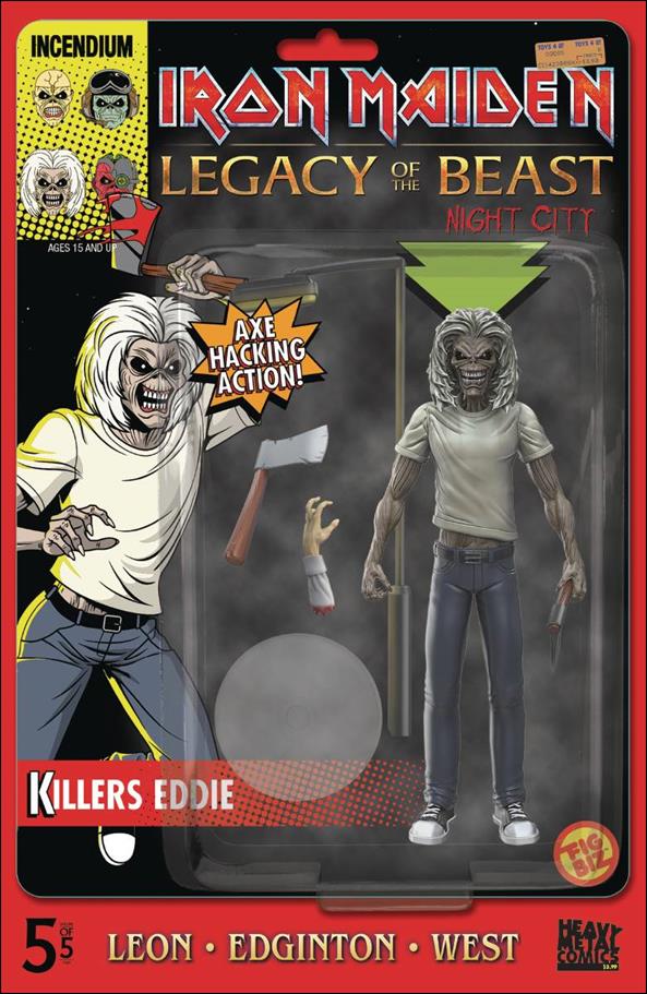 Iron Maiden Legacy of the Beast: Night City issue 5-B Incendium Cover
