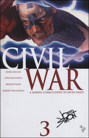 Civil War (2006) issue 3-F Dynamic Forces (Signed by Joe Simon) 1/200