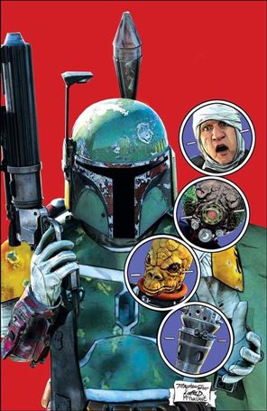 Star Wars: War of the Bounty Hunters Alpha issue Alpha-TF Mike Mayhew Red Homage Virgin Cover