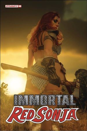 Immortal Red Sonja issue 3-E Cosplay Photo Cover