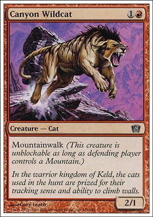 Magic the Gathering: 8th Edition (Base Set) card 181 Canyon Wildcat