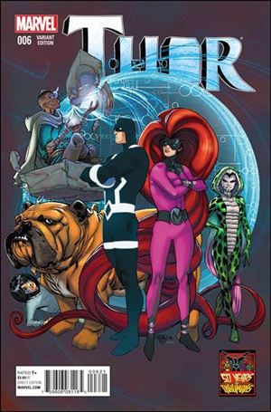 Thor (2014) issue 6-B Pasqual Ferry 1:50 Inhumans 50th Anniversary Cover
