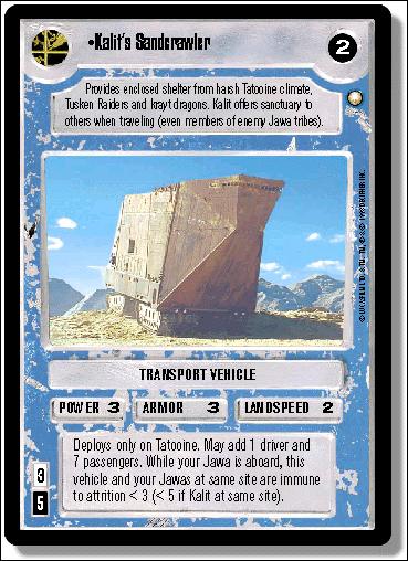 Star Wars: Special Edition Limited (Base Set) card 317 Kalit's Sandcrawler