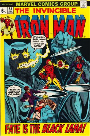 Iron Man (1968) issue 53-B UK Price Cover