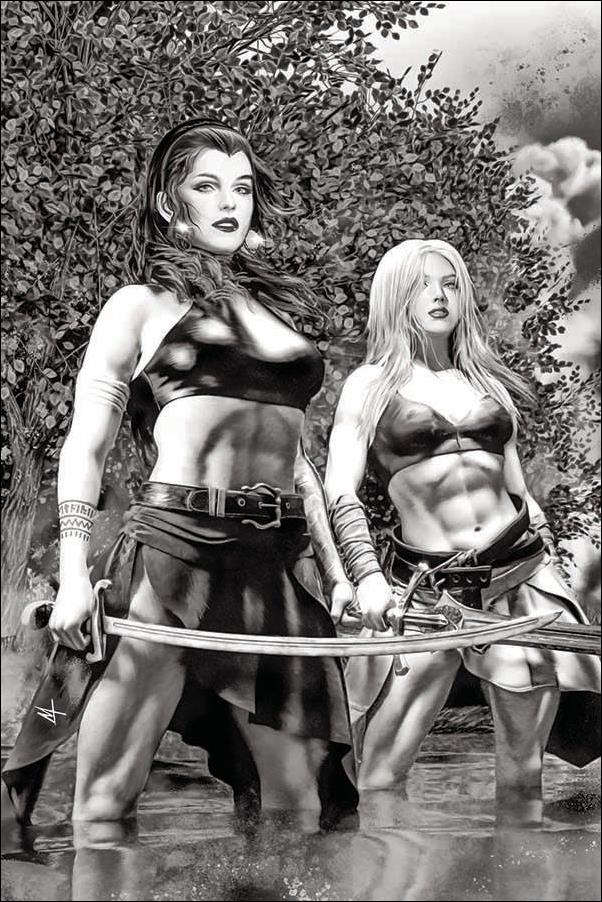 Bêlit & Valeria issue 1-K Marco Turini 1:50 Black & White Virgin Cover