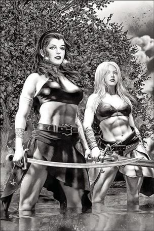 Bêlit & Valeria issue 1-K Marco Turini 1:50 Black & White Virgin Cover