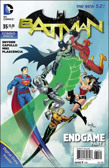 Batman (2011) issue 35-C Unbagged Greg Capullo Cover Combo Pack
