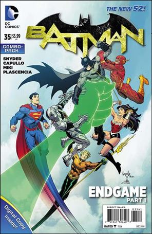 Batman (2011) issue 35-C Unbagged Greg Capullo Cover Combo Pack