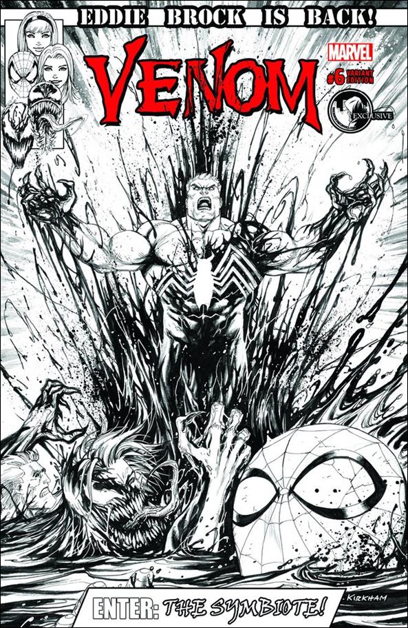 Venom (2018) issue 6-E Tyler Kirkham Unknown Comics B&W Cover
