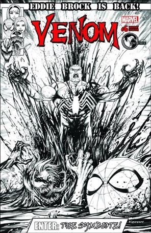 Venom (2018) issue 6-E Tyler Kirkham Unknown Comics B&W Cover