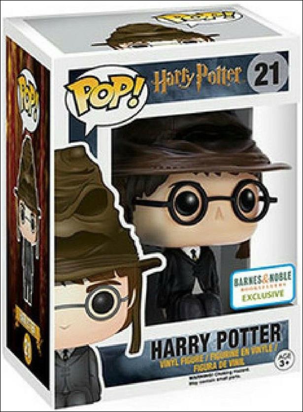POP! Harry Potter figure 21 Harry Potter (w/ Sorting Hat) Barnes & Noble
