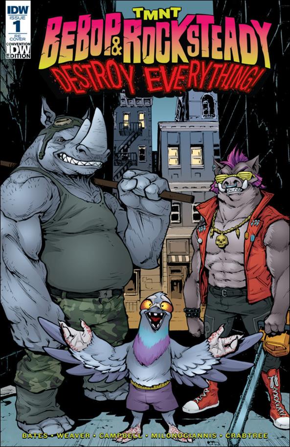 Teenage Mutant Ninja Turtles Bebop & Rocksteady Destroy Everything issue 1-K Mateus Santolouco IDW Convention Cover