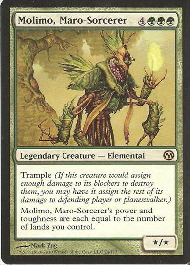 Magic the Gathering: Duels of the Planeswalkers (Base Set) card 74 Molimo, Maro-Sorcerer