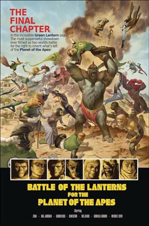 Planet of the Apes/Green Lantern issue 5-C Julian Totino Tedesco 1:10 Movie Poster Cover