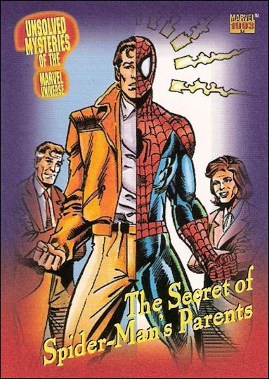 Marvel Universe: Series 4 (Base Set) card 143 The Secret of Spider-Man's Parents