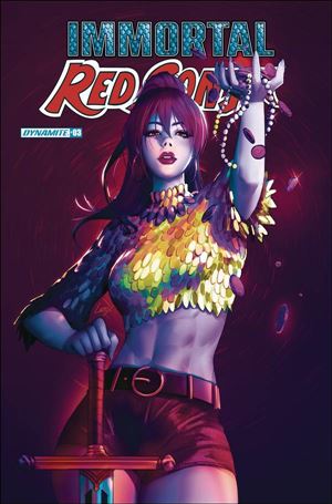 Immortal Red Sonja issue 3-G Leirix Li Ultraviolet Cover