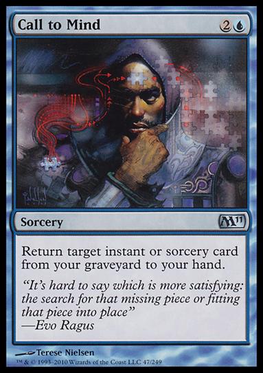Magic the Gathering: 2011 Core Set (Base Set) card 47 Call to Mind