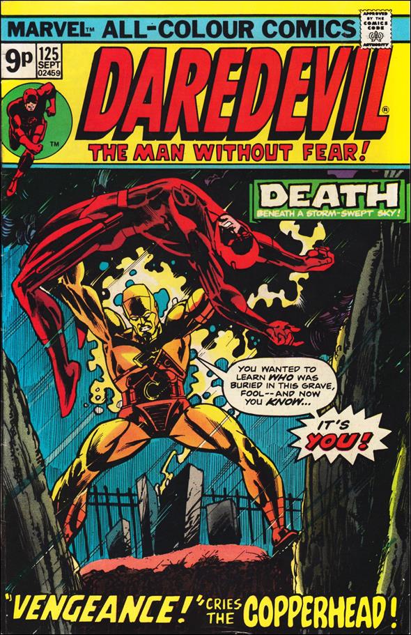 Daredevil (1964) issue 125-B UK Price Cover