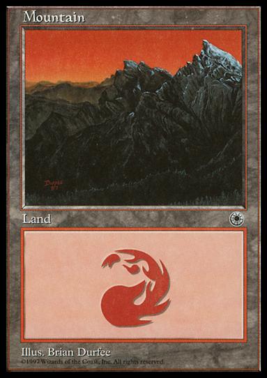Magic the Gathering: Portal (Base Set) card 199-B Mountain
