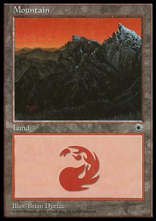 Magic the Gathering: Portal (Base Set) card 199-B Mountain