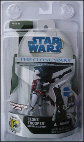 Star Wars: The Clone Wars 3 3/4 " Figures Exclusives figure 3 Clone Trooper Senate Security SDCC Excl.
