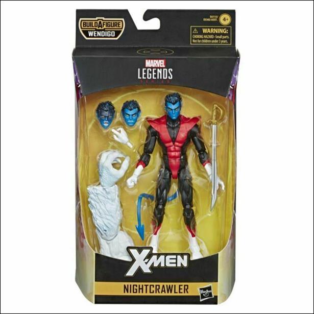 Marvel Legends Series (Wendigo Series) figure 4 X-Men Nightcrawler