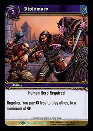 World of Warcraft: Through the Dark Portal (Base Set) card 128 Diplomacy