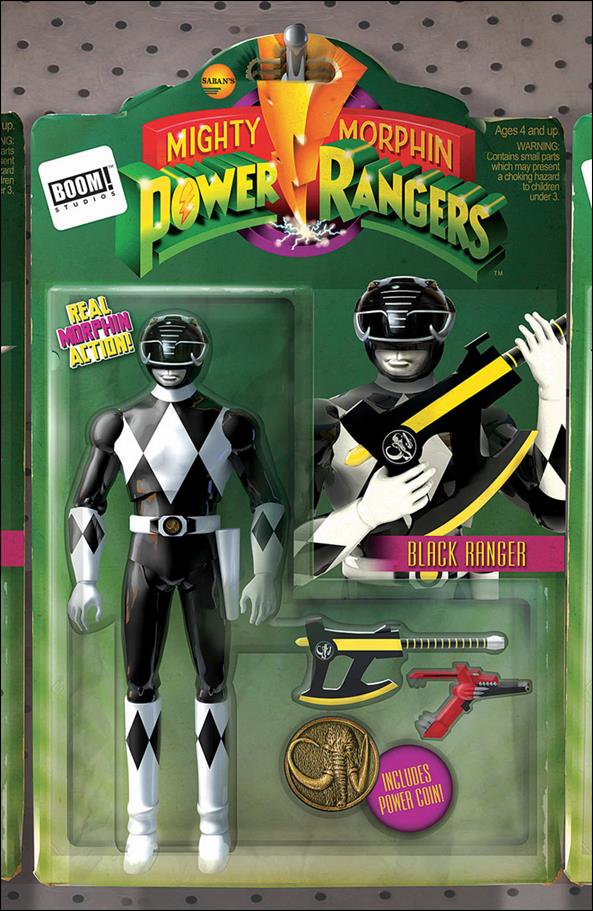 Mighty Morphin Power Rangers issue 4-B David Ryan Robinson Action Figure Cover