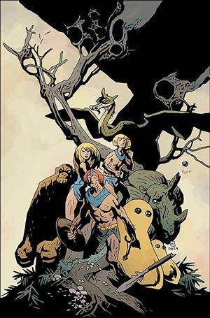 Herculoids (2025) issue 1-ZG Mike Mignola Foil Virgin 1:15 Cardstock Cover