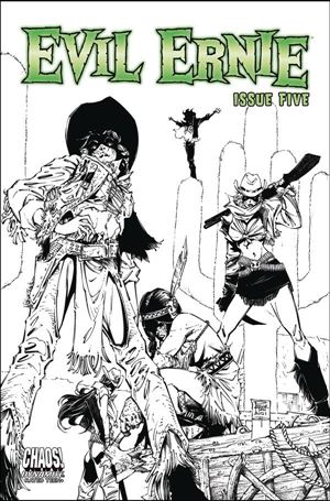 Evil Ernie (2021) issue 5-F Philip Tan 1:10 Black & White Cover